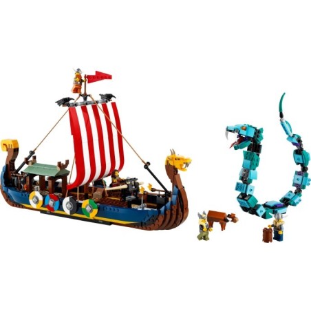 Viking Ship and the Midgard Serpent