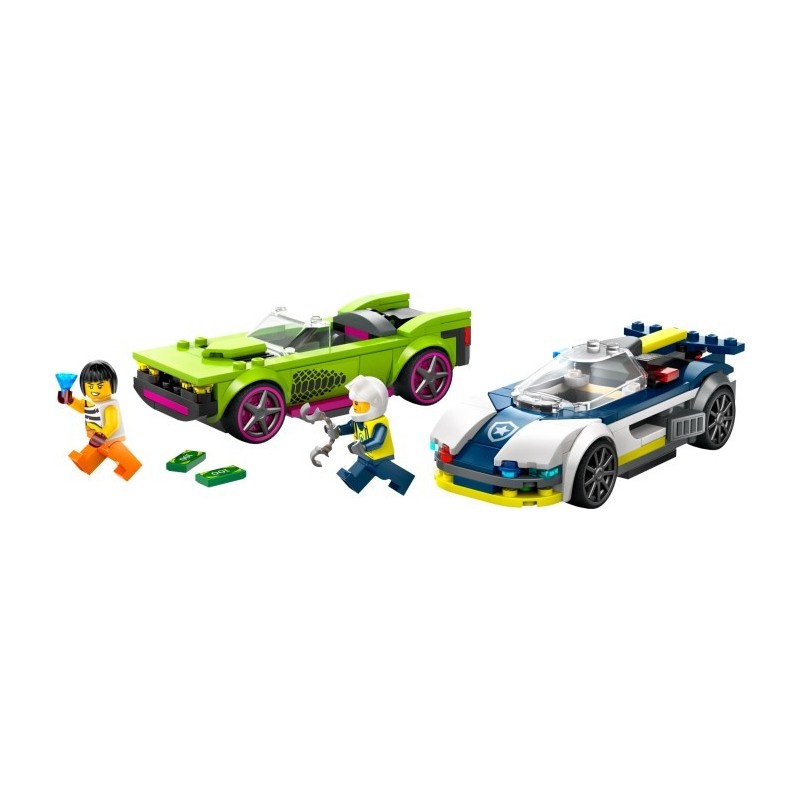 Police Car and Muscle Car Chase